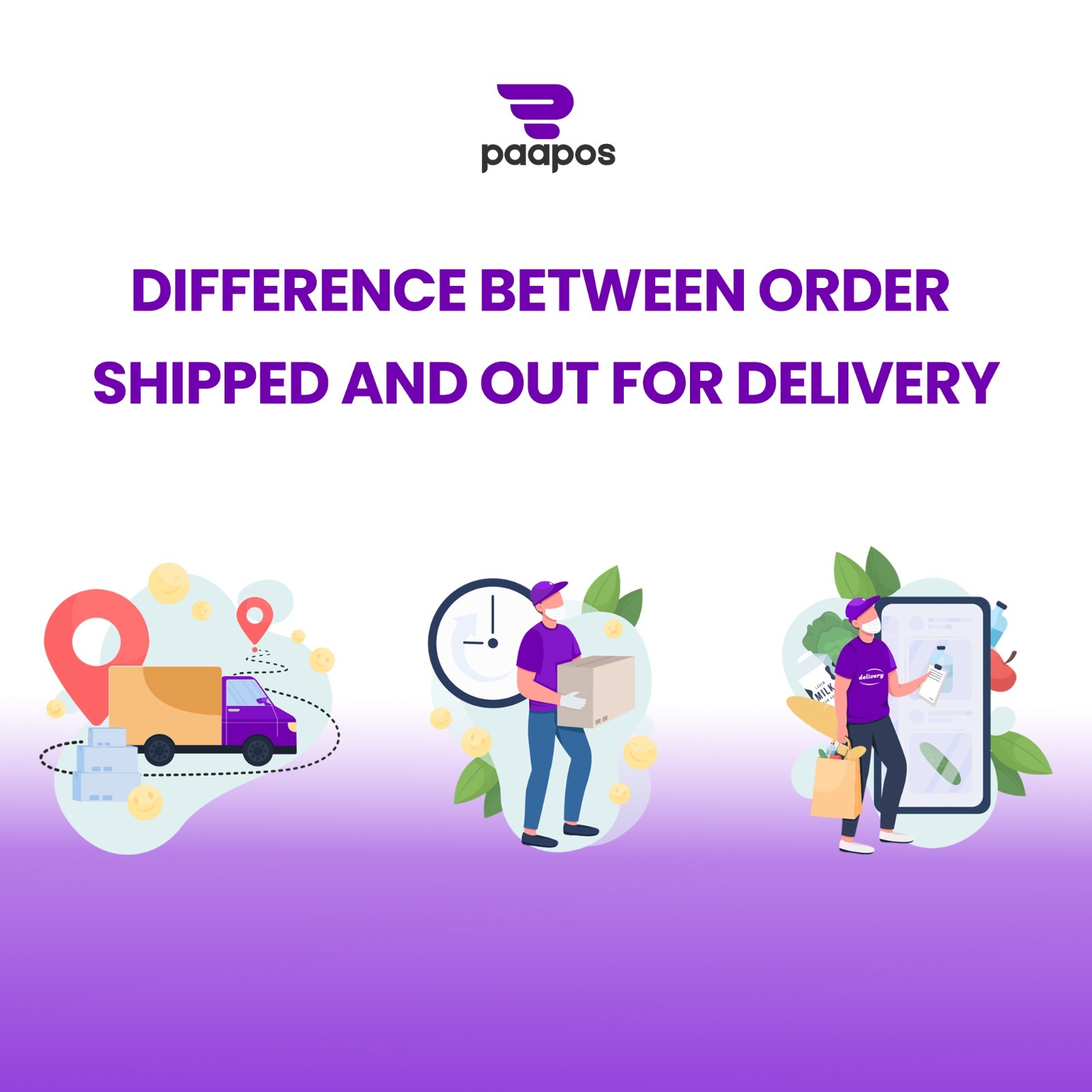 Difference between "order shipped" and "out for delivery"