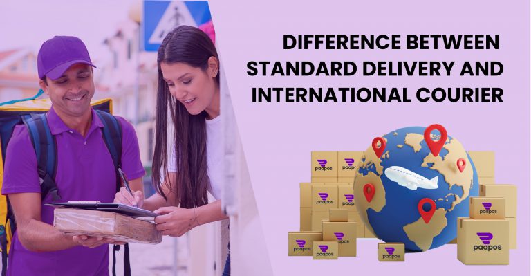 Difference between standard delivery and international courier